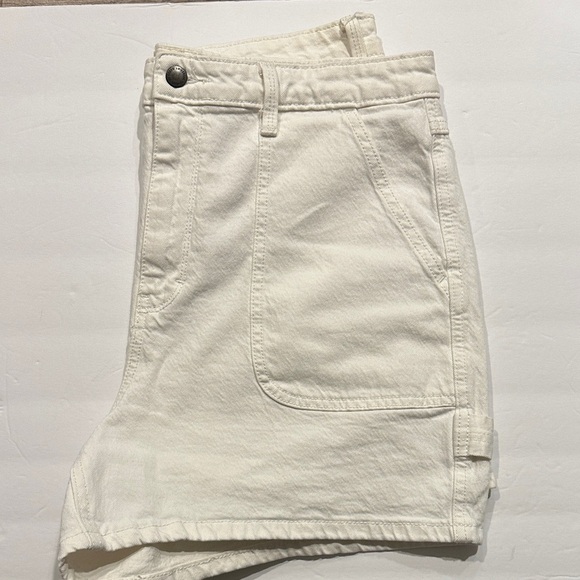 Universal Thread high-rise midi white carpenter cotton Shorts size 12/31 - Picture 10 of 10